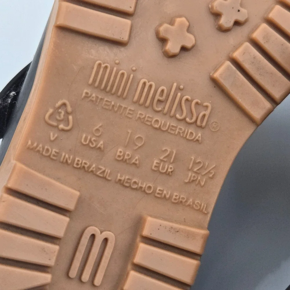 Mini Melissa Unisex-Child Mini Classic Baby Ii Mary Jane Flat Size‎ US 6